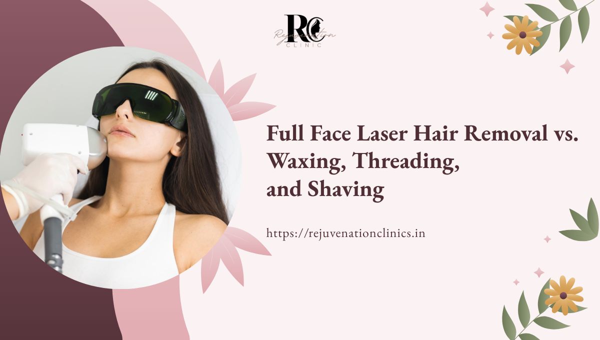 Full face laser hair removal